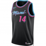 Nike &times; NBA Miami Heat FW25 Tyler Herro 2025-26 City Edition &Uuml;mmarguse kaelusega Varrukateta Korvpallivorm Meeste vorm HM5987-014 M