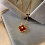 Karnelianist kaelakee naistele Kerge luksus Neljaleheline ristik&auml;si k&auml;silukuga Choker v gold
