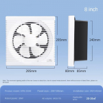 8/10-tollised ventilatsiooniventilaatorid, p&ouml;&ouml;ratavad l&auml;bi seina v&auml;ljat&otilde;mbeventilaatorid, aknaluugid nupul&uuml;litiga, puhurid, ventilatsioon