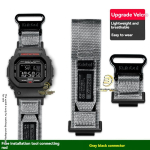 Casio G-SHOCK v&auml;ikese ruudu DW5600/GW-M5610 GW-B5600/GA110 120 GA900 v&auml;listingimustes spordi nailonist l&otilde;uendist k&auml;ev&otilde;ru 16mm jaoks 16mm Breadth