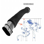 &Uuml;lemise sisselaskekao voolik Mootori &otilde;hufiltri asendusosa Renault Kangoo 1 Clio 2 Symbol Thalia 1.5 Dci 8200039843 jaoks
