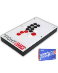 FightBox PC PS3 PS4 PS5 PlayStation Switch &Uuml;hilduv T&auml;isnuppudega Leverless Arcade Fighting Stick M&auml;ngukontroller Sanwa Denshi Nupud SOCD valge