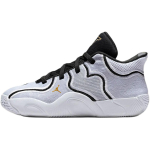 Jordan Tatum 3 Slip Resistant Abrasion Resistant Mid top Children's Basketball Shoes White Kids' IB8153-100 28 black