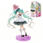 Laos Anime kuju Luksuslik Hatsune Miku S&uuml;nnip&auml;evapidu 2025 PVC Anime kuju Mudel Kollektsion&auml;&auml;ri kuju M&auml;nguasjad Kingitus Lastele white