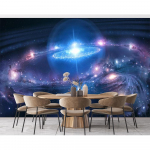 Galaktika seinamaal 3d Moodne t&auml;histaeva tapeet Universumi tapeet seintele Seinamaal Tuba Kodu sisekujundus 200 cm(W) x 140 cm(H)