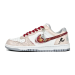 Nike Big Golden Saddle Straddles The Clouds Abrasion Resistant Low top Skateboard Shoes Men's 355152-106(Team700-) 42.5 white