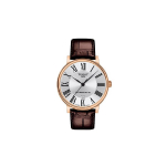 Tissot Carson Series Automaatne Mehaaniline Liikumine 80 Liikumisega Kell 40 mm H&otilde;bedane sihver Roostevabast terasest korpus Roostevabast terasest k&auml;ev&otilde;ru T122.407.36.033.00 Regular Watch Box