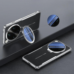 OPPO Find X9 Ultra klaasist objektiivi jaoks n&auml;htamatu kinnitus&uuml;mbris Find X9Ultra jaoks Neli nurka Kukkumisvastane &Uuml;hev&auml;rviline nahk P&otilde;rutuskindel kate OPPO Find X9 Ultra must