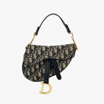 [Kasutatud] Dior Mini Sadulakott 'Sinine Dior Oblique Jacquard' - Suurep&auml;rane #1KUVVAD ONE SIZE