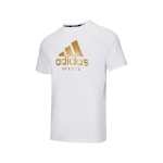 Adidas Meeste Suvine Hingav Mugav Vabaaja Spordi L&otilde;tv L&uuml;hikeste Varrukate Top ADICTK-WB 3XL kuld/valge