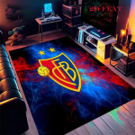 FC Basel 1893 Vaip elutuppa, magamistuppa, koju, diivani kaunistuseks, laste m&auml;ngimiseks libisemiskindel p&otilde;randamatt 80x120cm( 31x47in)