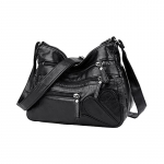 Yogodlns Vintage &otilde;lakott Naiste PU nahast Crossbody multifunktsionaalne messenger kott Suure mahutavusega Shopping Mommy k&auml;ekotid 25*11*20cm tumesinine v&auml;rv