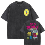 R&auml;ppar Bad Bunny Vintage Pesuga T-s&auml;rk Debi Tirar Mas Fotos DTMF Album Puuvillased T-s&auml;rgid Mehed Naised Harajuku Hip Hop Stiilis T-s&auml;rk S mitmev&auml;rviline