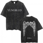 Rocker Yungblud IDOLS Wings Maailmatuur 2025 T-s&auml;rk Mehed Naised Rock Harajuku Vintage Pesitud T-s&auml;rgid Vabaaja &Uuml;lem&otilde;&otilde;dulised T-s&auml;rgid S