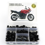 Yamaha TDM900 TDM 900 2002-2014 Mootorratta Terasest T&auml;ielik Komplekt K&uuml;ljekatted Poldid Komplekt K&uuml;ljekatte Klambrid Kere Kruvid Mutrid must