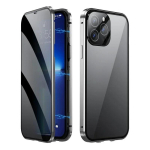 360&deg; t&auml;iskaitsega metallist magnetiline kahepoolne klaasist kl&otilde;pslukuga privaatsuskate iPhone'ile 17 16 15 14 13 12 Pro Max Plus 17E 16E For iPhone 14 h&otilde;be