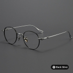 &Uuml;limalt kerge titaanist prilliraam M&uuml;oopia raamid Unisex Retro &uuml;mmargused lugemisraamid Prillid Kohandatud retseptiprillid Original Lenses black