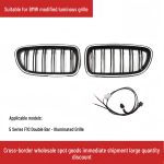 LED T&auml;hegrill BMW 5. seeriale F10: &Uuml;he-/kahekordne riba, kolmev&auml;rviline black