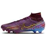 Nike Mercurial Superfly 9 FG Firma muruv&auml;ljakule Summutus Libisemisvastane Kulumiskindel Jalgpallisaapad Unisex Lilla Kuldne DO9342-694 41