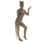 Loomaprindiga Lycra Kost&uuml;&uuml;m &ndash; Lehm, Tiiger ja Sebra Muster Halloweeni & Anime Rollim&auml;nguks Adult S (145-155) leopard