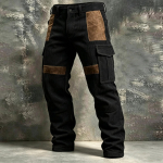 Meeste mitme taskuga cargo p&uuml;ksid matkamiseks Retro t&ouml;&ouml;sp&uuml;ksid XL black