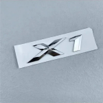 3D ABS Must Kroom Auto T&auml;hed Tagumine Pagasiruumi Embleem M&auml;rk X1 X2 X3 X4 X5 X6 X7 Logo BMW E70 Z72 E53 F15 G05 jaoks Decals Kleebis Styling white