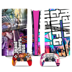 M&auml;ngukonsooli v&auml;rvilised kleebised, v&auml;rvilised kilekeha kleebised, Grand Theft Auto GTA6 kontrolleri kleebised H