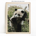 Teemantmaaling Loom hiiglaslik panda kivist mosaiik teemanttikandid ristpistes 20X30CM