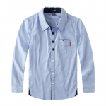 Poiste s&auml;rk Kevad-s&uuml;gis lastele &uuml;hev&auml;rviline puuvillane pikkade varrukatega pluus Teismeliste lasteriided 8-9 Years