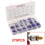 Kummist O-r&otilde;ngas 270tk R134A auto kliimaseadme tihenduskomplekt Kummist O-r&otilde;nga seibi tihendid plastikuga