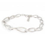 Altesse [I3172] - Bracelet Argent 'D&eacute;esse' blanc valge