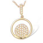 Les Tr&eacute;sors De Lily [L1806] - kullatud ripats  Goddess  valge kuld - 20x13 mm kuld