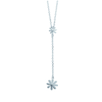 Les Tr&eacute;sors De Lily [N3039] - Collier Argent 'Vahin&eacute;' argent&eacute; (rhodi&eacute;) - 60x11 mm h&otilde;be