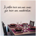 Les Tr&eacute;sors De Lily [L4979] - Planche de stickers 'Proverbes' Je pr&eacute;f&egrave;re boire . . . (20x70 cm) must