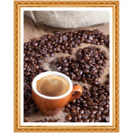 5d iseteemantmaal T&auml;is&uuml;mmargune teemanttikandid kohv teemant &uuml;mmargune teemantmaal 20X30CM