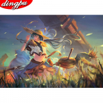 5D-teemantmaal, t&auml;ispuuritav &uuml;mmargune mosaiik, kodukaunistus, tikandid, ristpistes k&auml;sitsi valmistatud kingitus 20X30CM