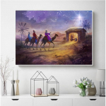 Teemantmaaling Loom naine t&auml;isruudu tikand Ristpistes portree seinakleebised Kodukaunistus Full Round 20X30CM