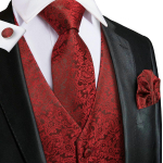 Hi-Tie Tuxedo vest meestele, &uuml;likond, vest kaelaside, taskur&auml;tik, mansetin&ouml;&ouml;bid pulma&auml;ri jaoks S