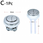 1 tk varrastega parandus WC loputusnupuga universaalsed kahet&uuml;&uuml;bilised &uuml;mmarguse peaga vannitoatarvikud 38mm