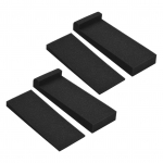 2 pakki suure tihedusega akustilise isolatsiooni vahtplastist isolatsioonipadjad 27 * 10 cm kasutatav ala stuudio jaoks 27 X 10cm must