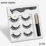 3 paari silmameigimagnetripsmed Magnetic kunstripsmed vedel silmapliiats ilukomplekt naaritsaripsmed Style 17