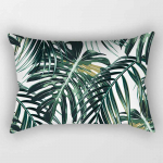 Troopilise taime lille ilu mustriga padjap&uuml;&uuml;r ristk&uuml;likukujuline v&auml;ike padjap&uuml;&uuml;r 50 cm x 30 cm 50*30cm