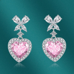 SACE GEMS Klassikaline vasesulamist tsirkoon K&otilde;rvar&otilde;ngad Naiste Ehted Pulmalubadus Peokink roosa
