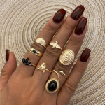 17 KM Bohemian Gold looma laiade s&otilde;rmuste komplekt naistele Meestele Mood Ananass Silmad S&otilde;rmused Avatud S&otilde;rmused Ehted Kingitused