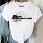 Naiste prinditud Peace Shadow 90ndate l&uuml;hikeste varrukatega triiks&auml;rk Moodne T-s&auml;rk Riietus vabaaja suvedaam Naiste graafiline T-s&auml;rk S