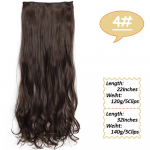 MISSQUEEN 32 tolli pikad lainelised soengud s&uuml;nteetiline parukas 5 klambriga juuksepikendusega kuumakindel juuksepael Pruunid mustad blondid juuksed 22inches-120g&China