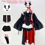 Seraph Of The End Owari ei Seraph Krul Tepes Cosplay kost&uuml;&uuml;m Vormiring parukas Cosplay Anime n&otilde;ia vampiiri Halloweeni kost&uuml;&uuml;m naistele S