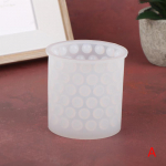 1 tk silikoonist k&auml;sitsi valmistatud savist t&ouml;&ouml;riistad silinder k&uuml;&uuml;nlavorm kunsti vaha koogi vaigu vormid 6.6x6.7cm valge