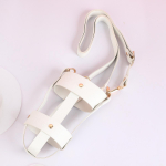 1 tk, reguleeritav &otilde;larihm kohvitassi jaoks, kunstnahk, kulumiskindel, kuuma kohvitassi kate, v&auml;litingimustes kasutatav &otilde;larihm must