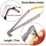 Hambamaatriksihoidja tang Hambaravi ortodontilised maatriksid tangmaatriksid Pintseti otsa asetamine T/C hambaarsti kirurgiainstrumendiga 1 pc stainless steel tip